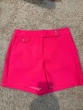 Rachel Zoe Hot Pink High-Rise Shorts